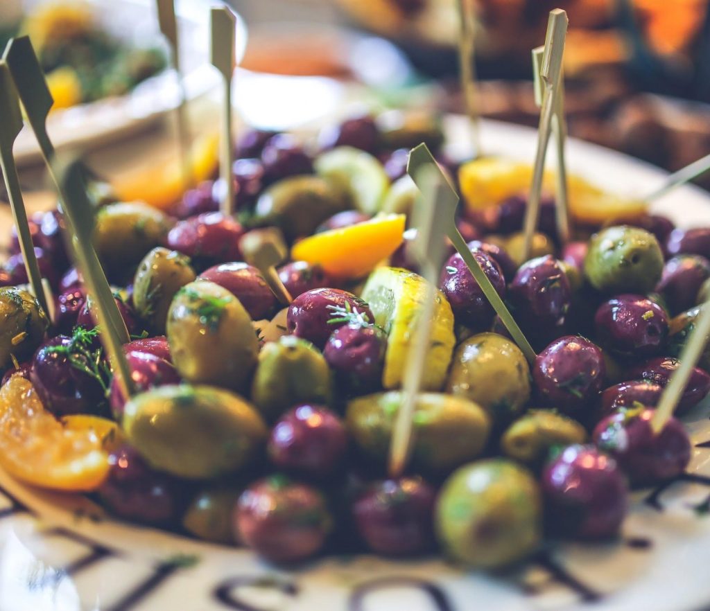 mediterranean olive appetizer plate