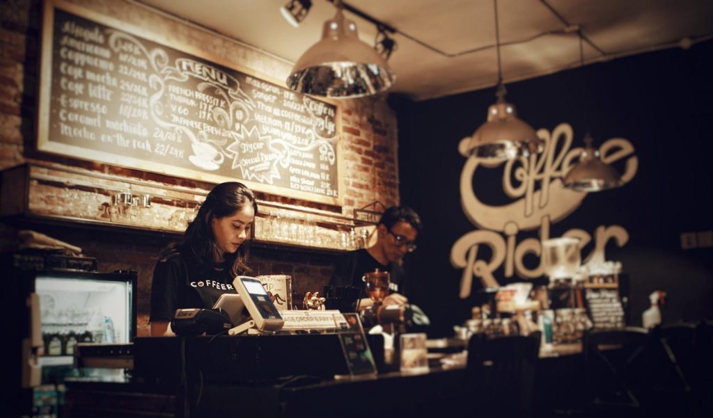 working at Starbucks