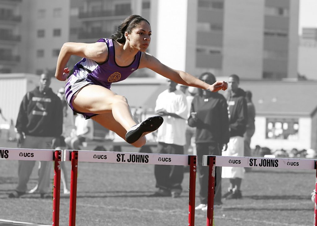 Girl Playing High Jump