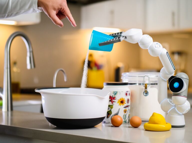 Robot preparing food