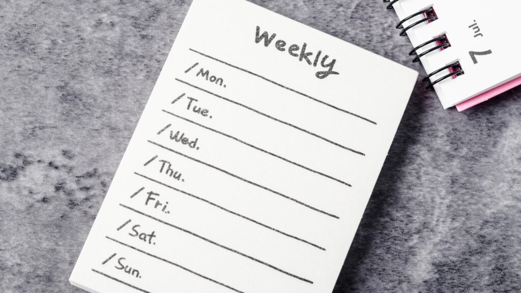 week-by-week diary