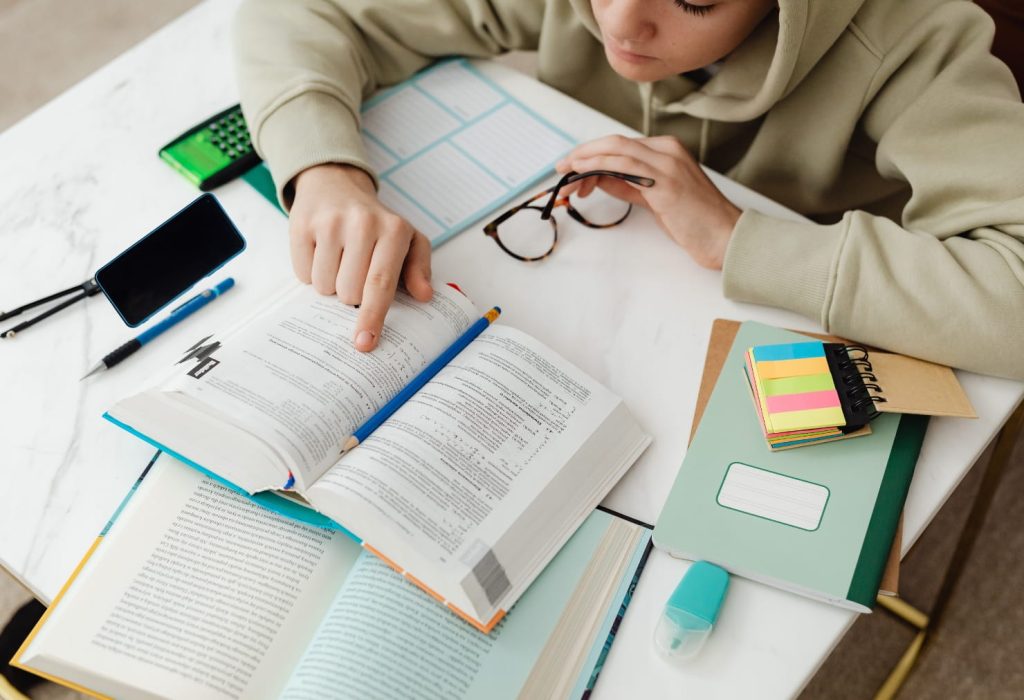 Student Avoiding Social Media While Studying