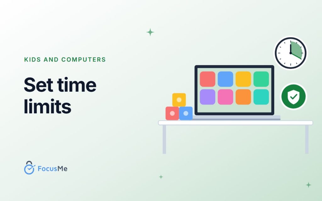 art how to set computer time limits for kids
